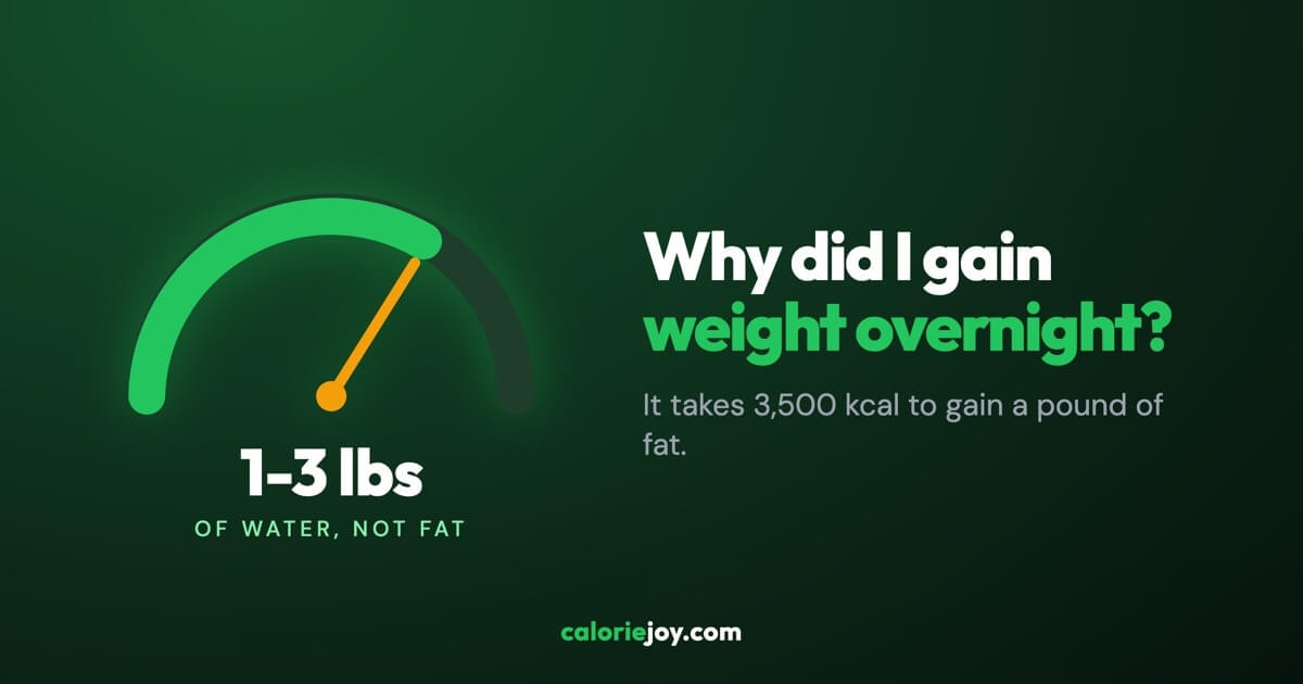 Why Did I Gain Weight Overnight? (It Isn't Fat)