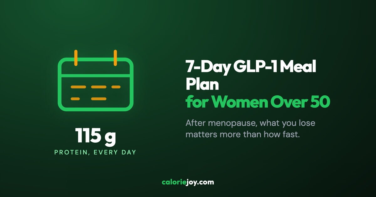 7-Day GLP-1 Meal Plan for Women Over 50 (High Protein, High Calcium)