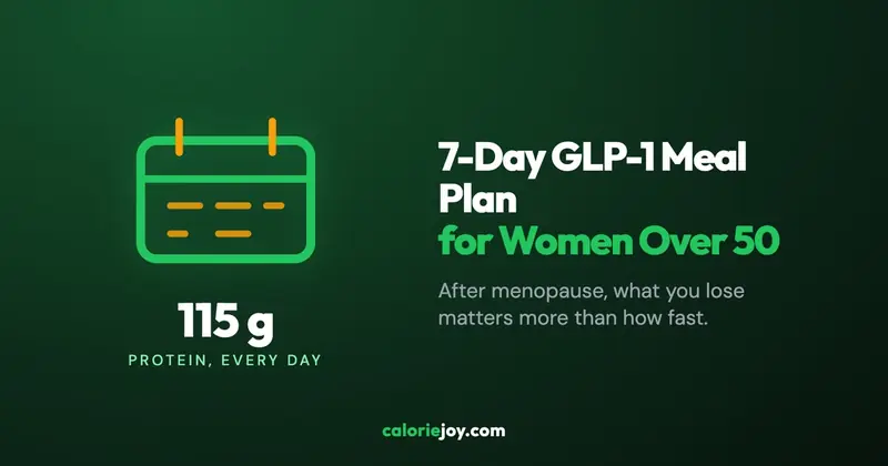 7-Day GLP-1 Meal Plan for Women Over 50 (High Protein, High Calcium)