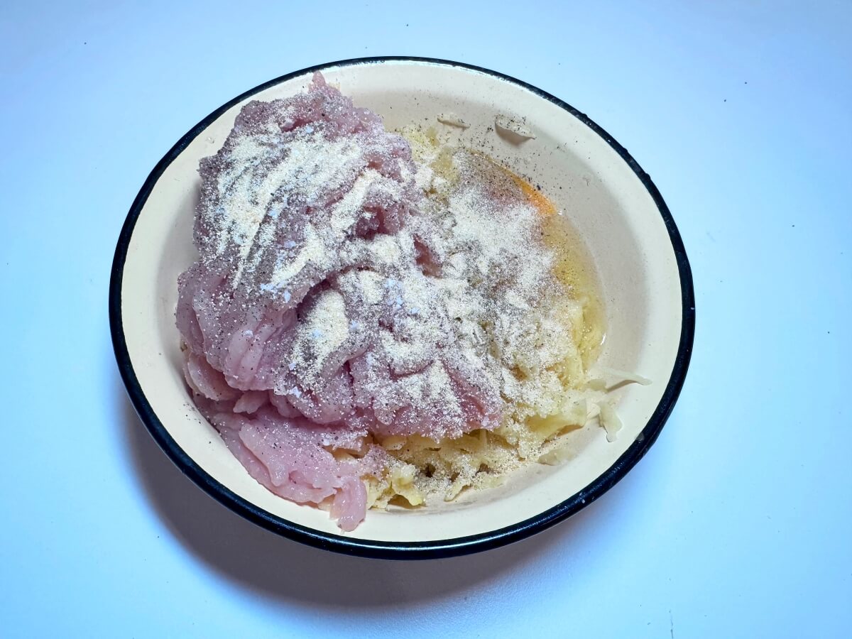 Add chicken and seasonings