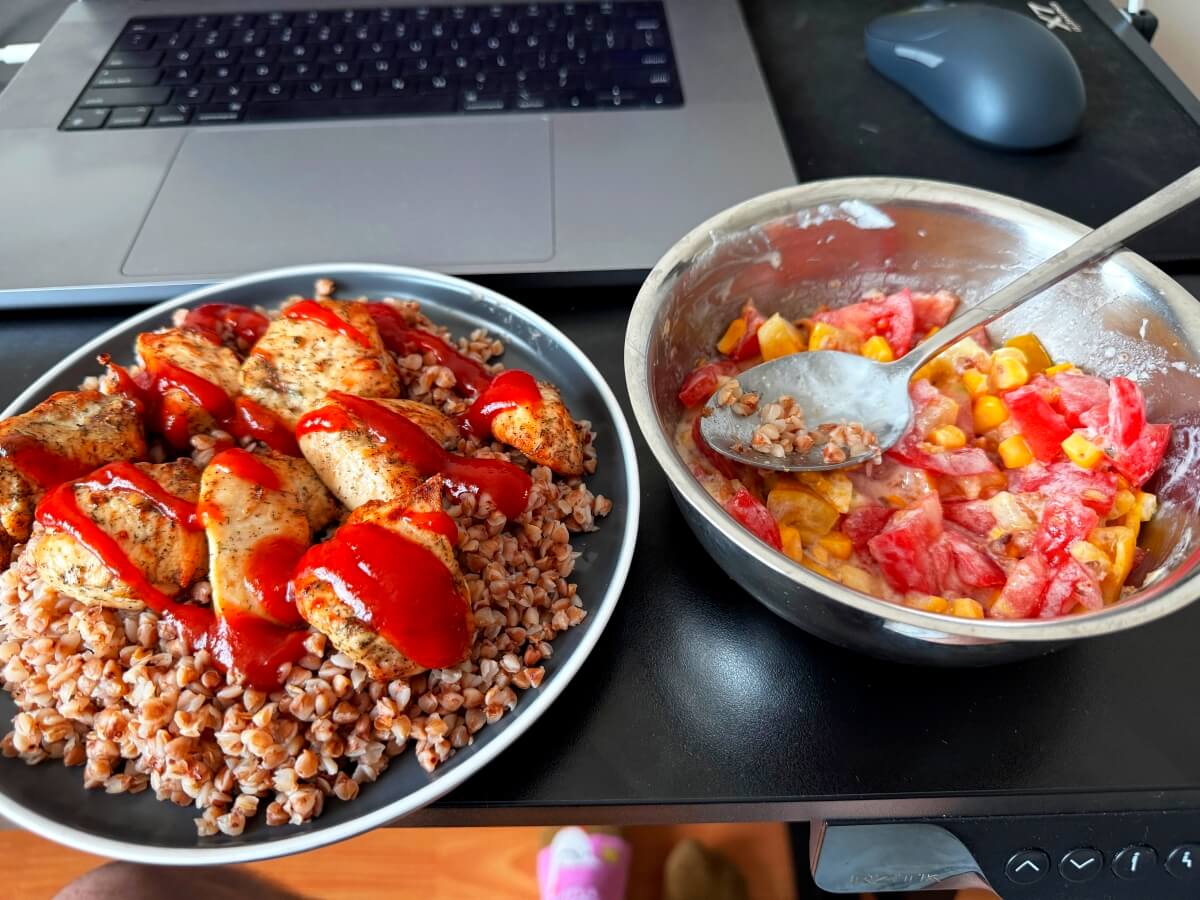 Garlic-Dill Air Fryer Chicken Breast Bites (279 Cal)