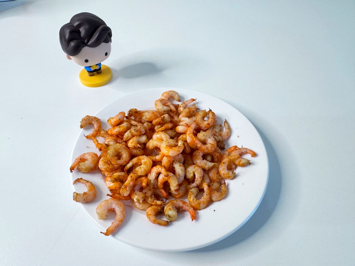 Air Fryer Shrimp in 8 Minutes (28g Protein, 180 Cal)