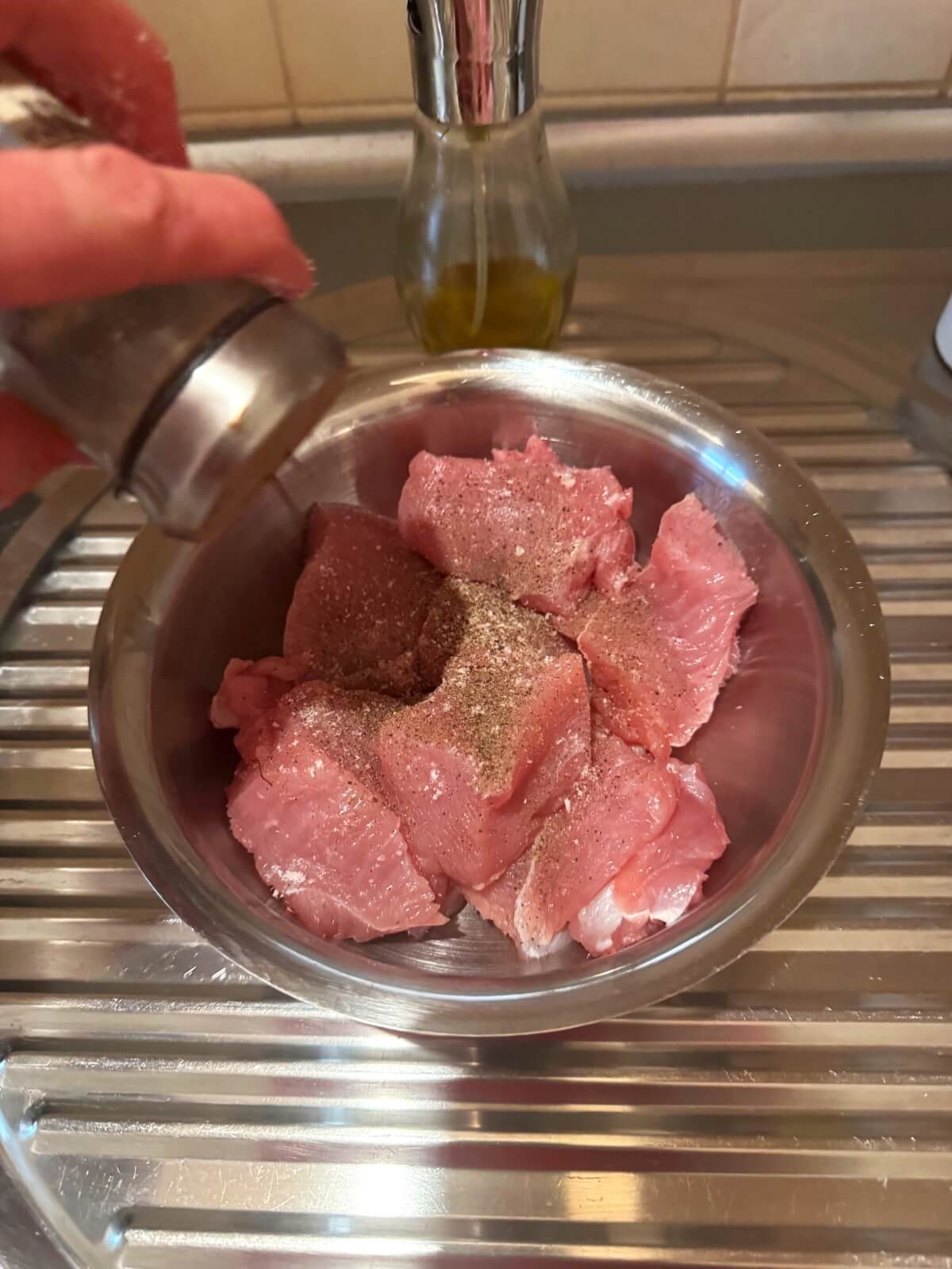 Add pepper and spray
