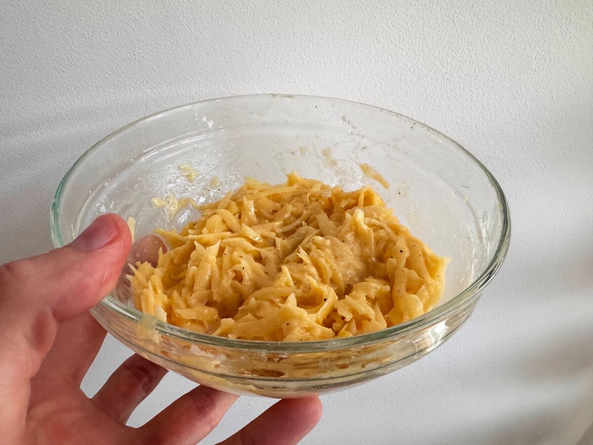 Mix to a sticky batter