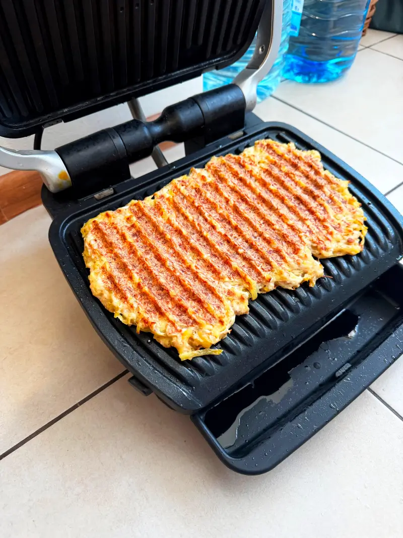 Garlic Chicken & Potato Patties (Electric Grill)